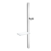 Duravit Barre de douche 800 mm, aluminium/plastique, chromé