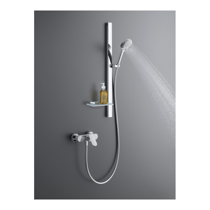 Duravit Barre de douche 800 mm, aluminium/plastique, chromé