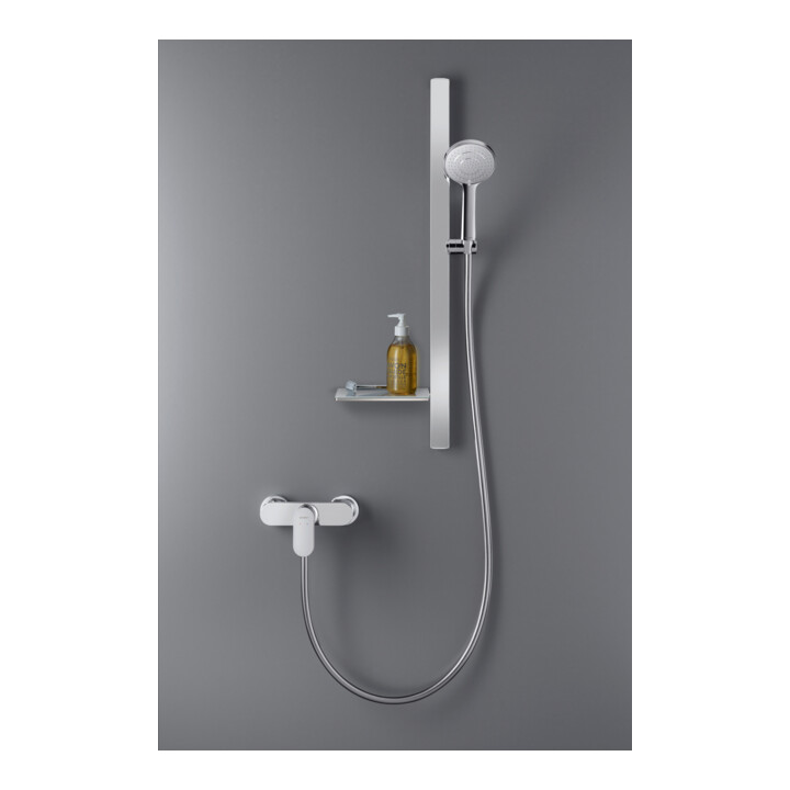 Duravit Barre de douche 800 mm, aluminium/plastique, chromé