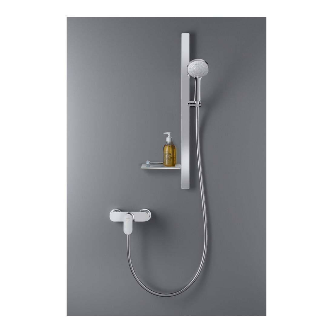 Duravit Barre de douche 800 mm, aluminium/plastique, chromé