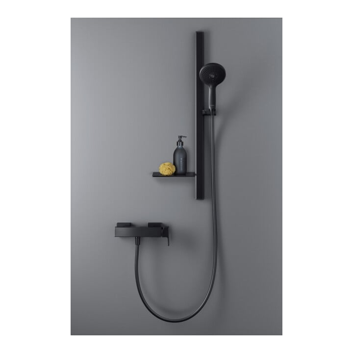 Duravit Barre de douche 800 mm, aluminium/plastique, noir mat