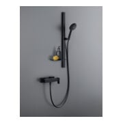 Duravit Barre de douche 800 mm, aluminium/plastique, noir mat-5