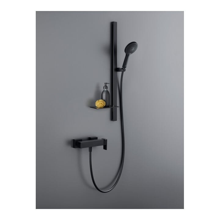 Duravit Barre de douche 800 mm, aluminium/plastique, noir mat