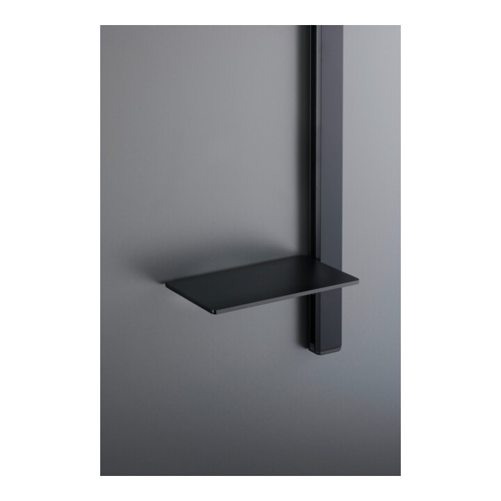 Duravit Barre de douche 800 mm, aluminium/plastique, noir mat