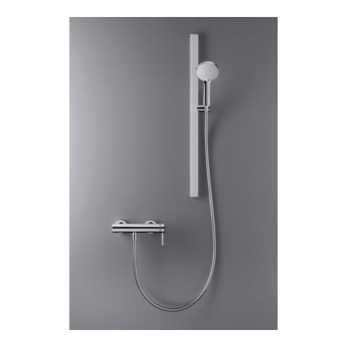 Duravit Barre de douche 810 mm, aluminium/plastique/verre, blanche g