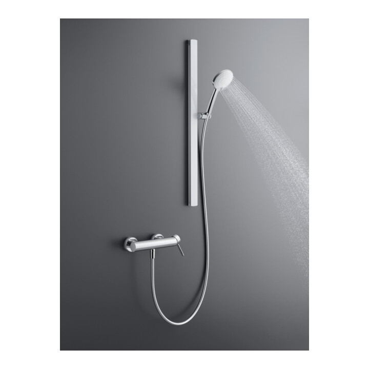 Duravit Barre de douche 810 mm, aluminium/plastique/verre, blanche g