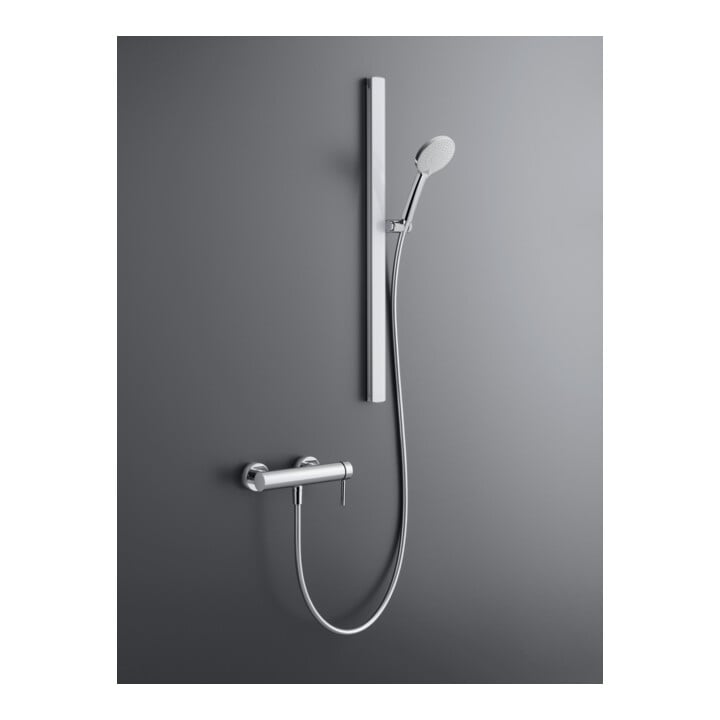 Duravit Barre de douche 810 mm, aluminium/plastique/verre, blanche g