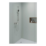 Duravit Barre de douche à MS/plastique, 900 mm, ES brossé-2