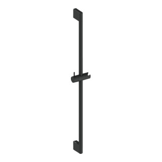 Duravit Barre de douche en acier inoxydable/plastique, 700 mm, noir mat