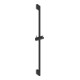 Duravit Barre de douche en acier inoxydable/plastique, 700 mm, noir mat-1