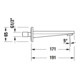 Duravit Bec de baignoire Tulum Sortie 171 mm, rosace ronde, noir mat