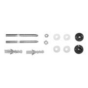 Duravit Befestigung 130x130mm, d 8mm, m Abdeckkappen, chrom