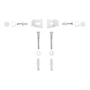 Duravit Befestigung 45x35mm, Abdeckkappen weiß/chrom