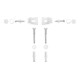 Duravit Befestigung 45x35mm, Abdeckkappen weiß/chrom-1