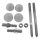 Duravit Befestigung 325x180mm, d 12mm, f WWC u Wand-Bidet, we-1