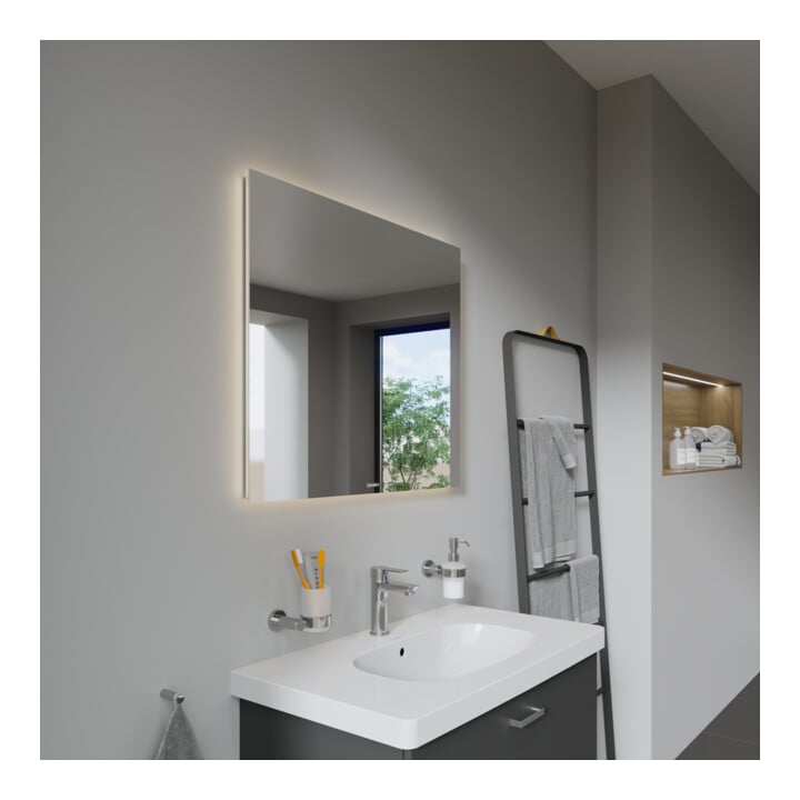 Duravit Best miroir lumineux 80x70x3,3 cm, 46 W, LED, blanc