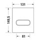 Duravit Betätigungsplatte DuraSystem 13,1x15cm, mech., f Uri. A1, ES geb.-3