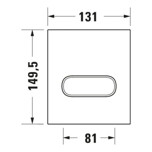 Duravit Betätigungsplatte DuraSystem 13,1x15cm, mech., f Uri. A1, gol poliert