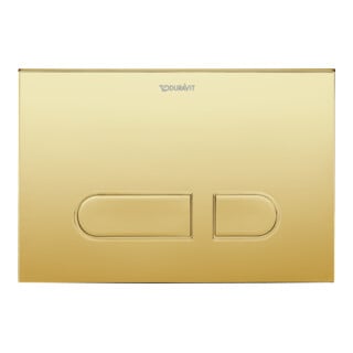 Duravit Betätigungsplatte DuraSystem 21,7x10cm, mech., f WC A1, Gold poliert