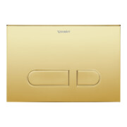 Duravit Betätigungsplatte DuraSystem 21,7x10cm, mech., f WC A1, Gold poliert