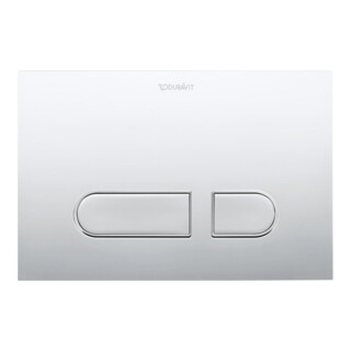 Duravit Betätigungsplatte DuraSystem 21,7x14,7cm, Kunststoff chr hgl, für WC