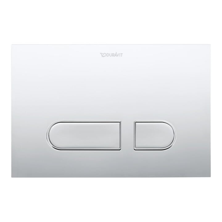 Duravit Betätigungsplatte DuraSystem 21,7x14,7cm, Kunststoff chr hgl, für WC