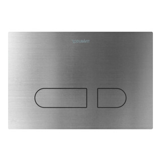 Duravit Betätigungsplatte DuraSystem 21,7x25cm, mech., f WC A1, ES gebürstet
