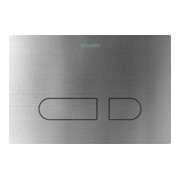 Duravit Betätigungsplatte DuraSystem 21,7x25cm, mech., f WC A1, ES gebürstet