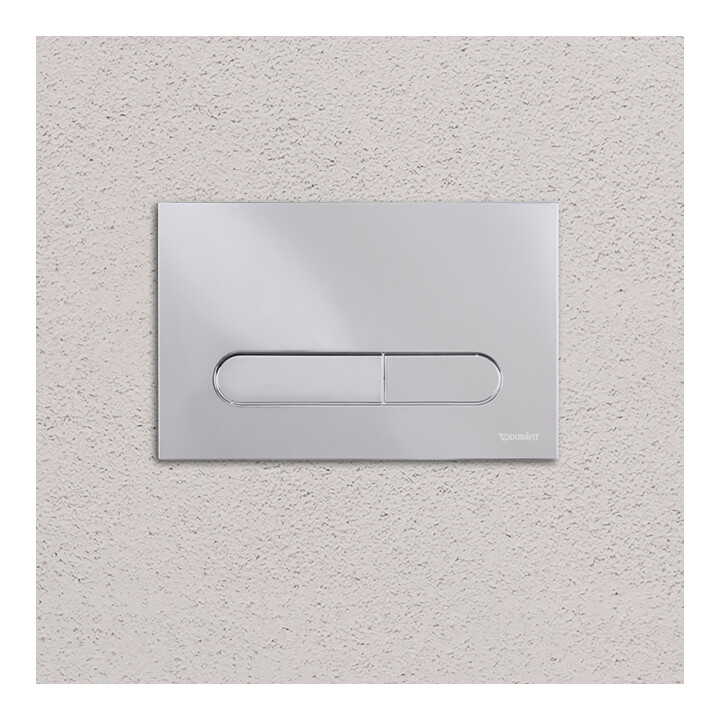 Duravit Betätigungsplatte DuraSystem aufgeset., mech., f WC Bet 100, ch hgl