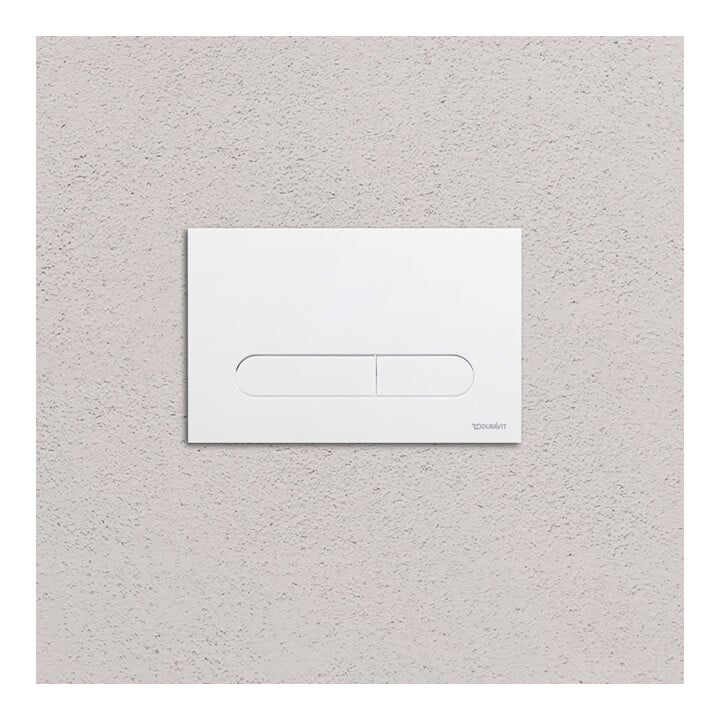 Duravit Betätigungsplatte DuraSystem aufgeset., mech., für WC Bet 100, weiß