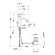 Duravit Bidet-Einhebelmischer Balcoon Ausl. 119mm, m Zugstg. Abl.garn, ES geb.-3