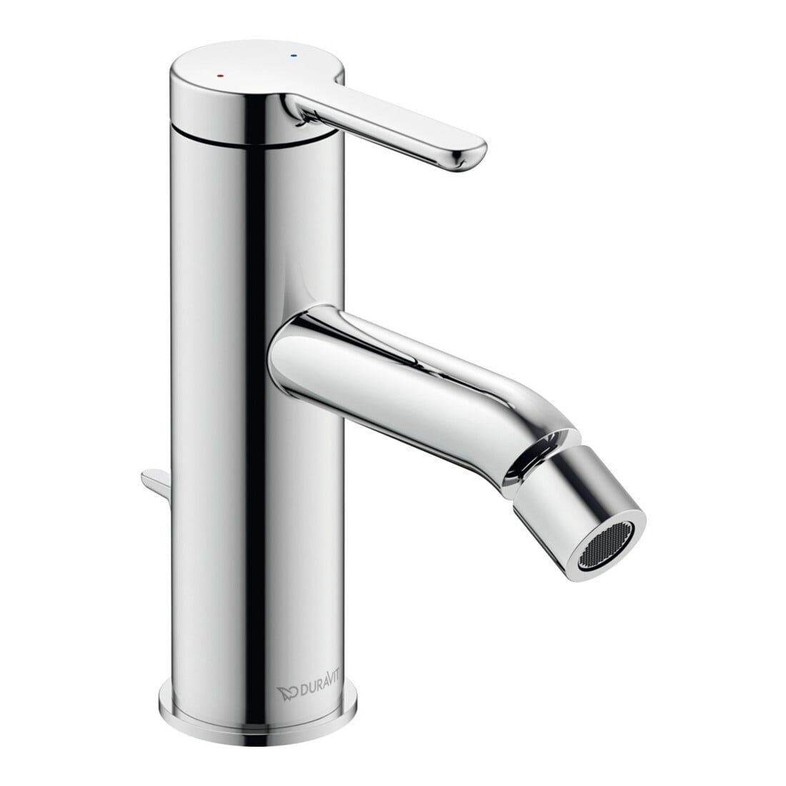 Duravit Bidet-Einhebelmischer C.1 Ausl. 121mm, m Zugst.-Ablaufgarn., chrom