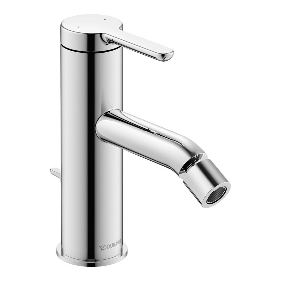Duravit Bidet-Einhebelmischer C.1 Ausl. 121mm, m Zugst.-Ablaufgarn., chrom