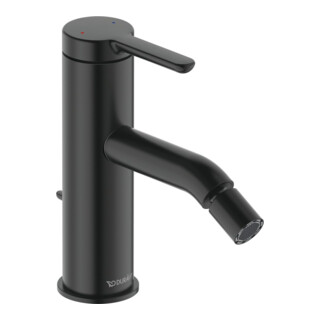 Duravit Bidet-Einhebelmischer C.1 Ausl. 121mm, m Zugst.-Ablaufgarn., sw m
