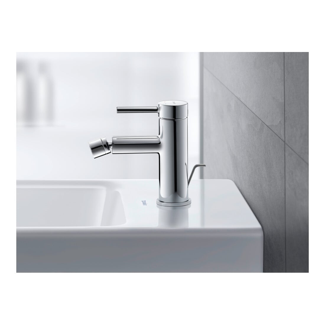 Duravit Bidet-Einhebelmischer Circle Ausladung 128mm, chrom