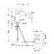 Duravit Bidet-Einhebelmischer D-Code Ausl. 118mm, Keramikmischsystem, chrom
