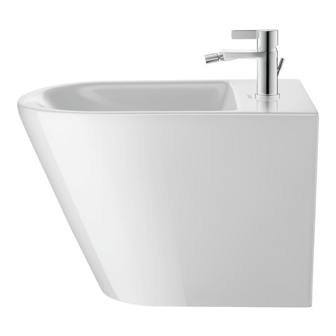 Duravit Bidet-Einhebelmischer D-Neo m Zugst.-Ablaufgarn., Ausl. 125mm, chrom