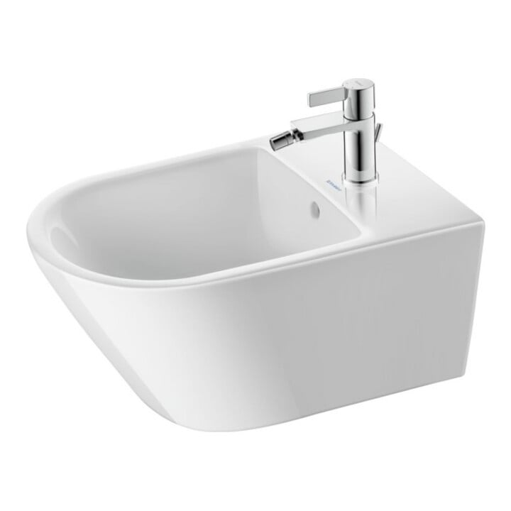 Duravit Bidet-Einhebelmischer D-Neo m Zugst.-Ablaufgarn., Ausl. 125mm, chrom
