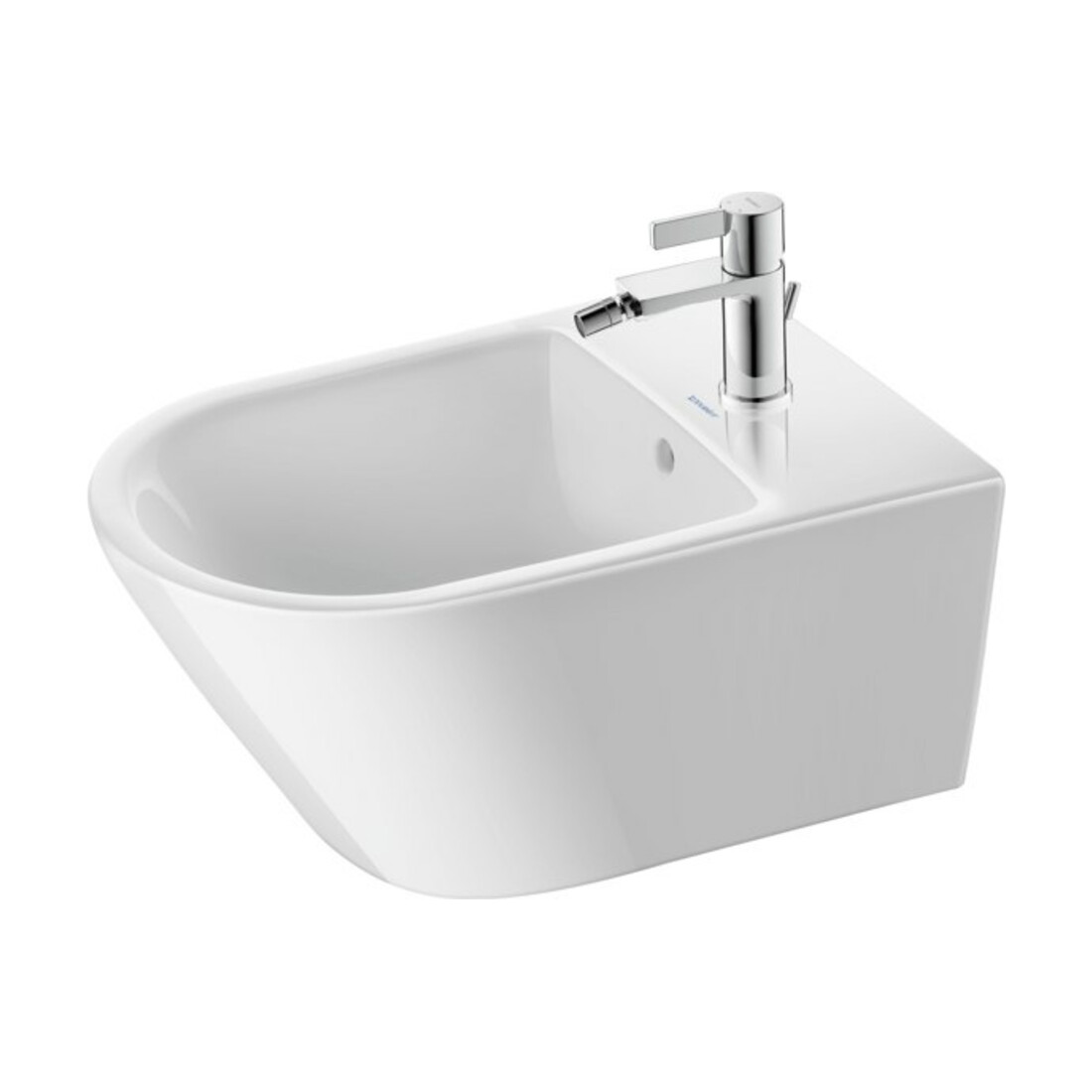 Duravit Bidet-Einhebelmischer D-Neo m Zugst.-Ablaufgarn., Ausl. 125mm, chrom