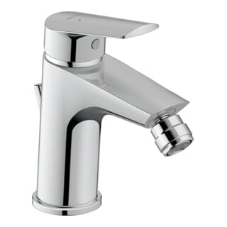 Duravit Bidet-Einhebelmischer No. 1 m Zugst.-Ablaufgarn., Ausl. 123mm, chrom
