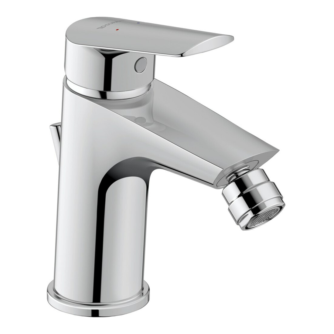 Duravit Bidet-Einhebelmischer No. 1 m Zugst.-Ablaufgarn., Ausl. 123mm, chrom