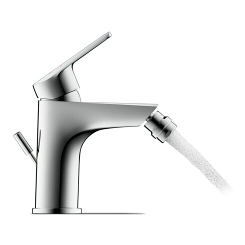 Duravit Bidet-Einhebelmischer No. 1 m Zugst.-Ablaufgarn., Ausl. 123mm, chrom