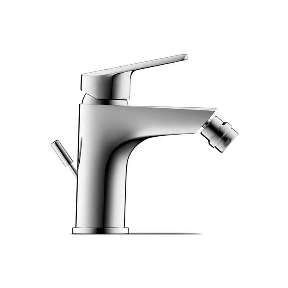 Duravit Bidet-Einhebelmischer No. 1 m Zugst.-Ablaufgarn., Ausl. 123mm, chrom