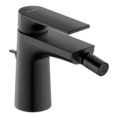 Duravit Bidet-Einhebelmischer Tulum Ausl. 126mm, m Zugst.-Ablaufgarn., sw m