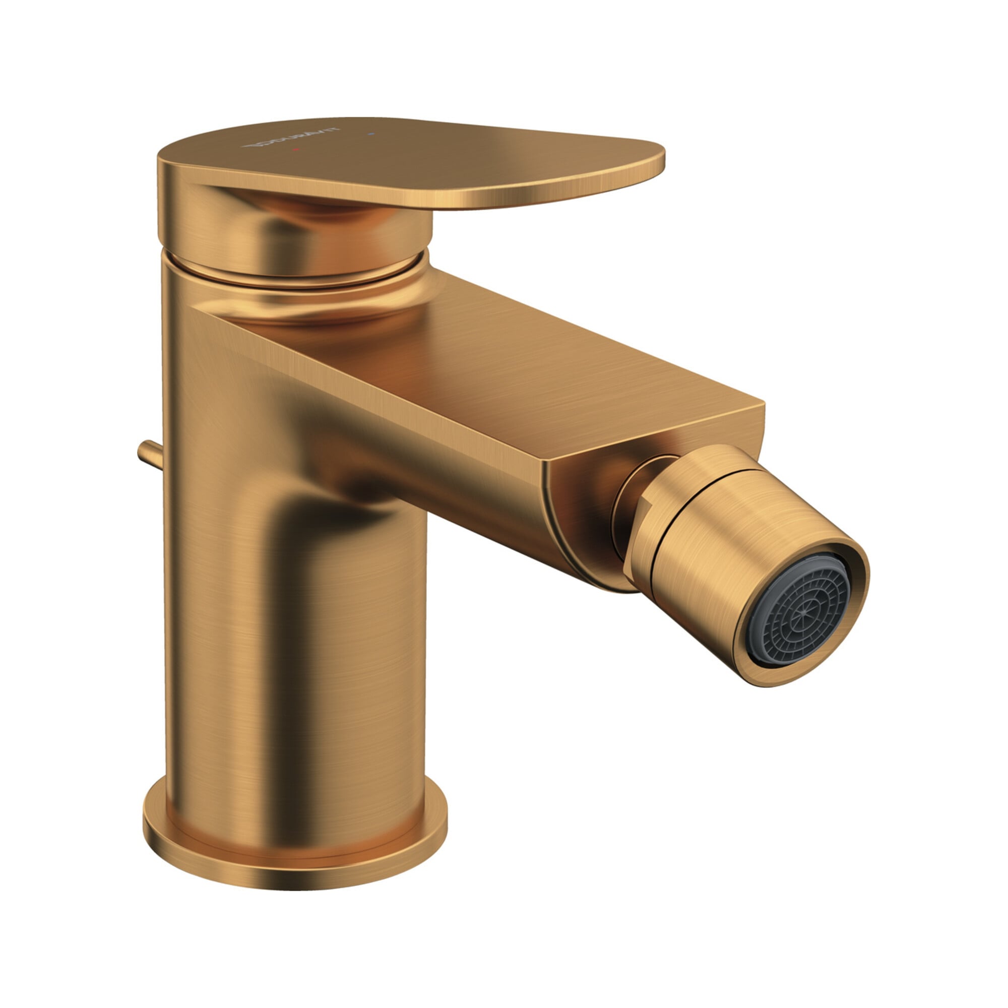 Duravit Bidet-Einhebelmischer Wave A 128mm, m Zugstg. Abl.garn, bron geb.