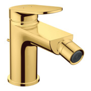 Duravit Bidet-Einhebelmischer Wave A 128mm, m Zugstg. Abl.garn, gol pol.