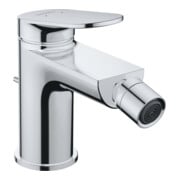 Duravit Bidet-Einhebelmischer Wave Ausl. 128mm, m Zugstg. Abl.garn, chrom