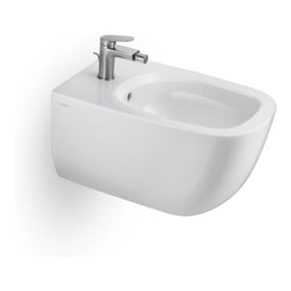 Duravit Bidet-Einhebelmischer Wave Ausl. 128mm, m Zugstg. Abl.garn, ES geb.