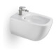 Duravit Bidet-Einhebelmischer Wave Ausl. 128mm, m Zugstg. Abl.garn, ES geb.-1