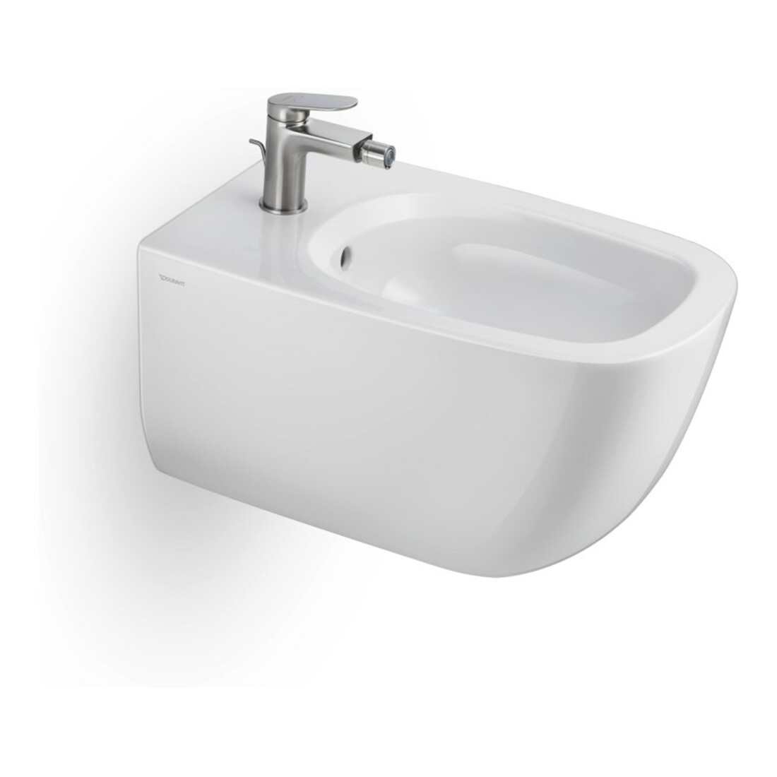 Duravit Bidet-Einhebelmischer Wave Ausl. 128mm, m Zugstg. Abl.garn, ES geb.